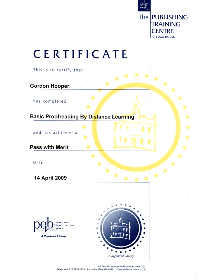 PTC Basic Proofreading