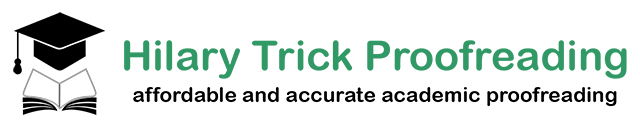 Hilary Trick Proofreading